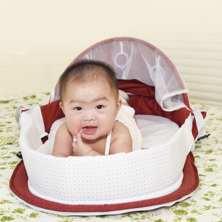 Multipurpose Foldable Baby Bed with Mosquito Net - OrdinaryBasics